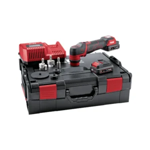 PXE 80 12-EC/5.0 Ah Set Akkus polírozó forgó és szabadonfutó excenter mozgással. 12 V + ajándék 6mm excenter adapter